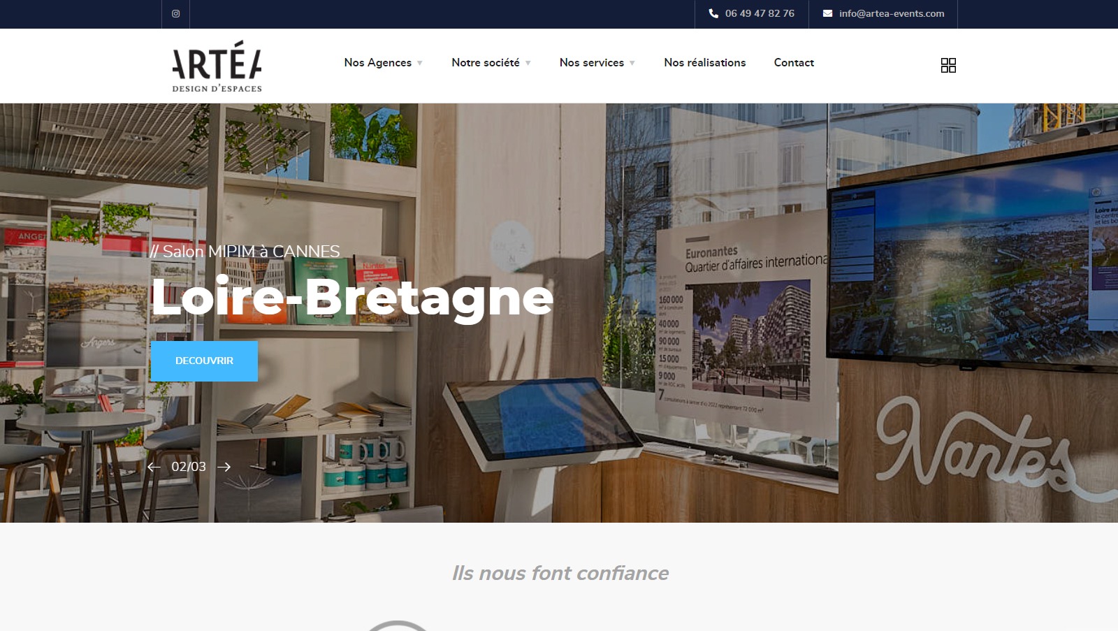 Artea Events par YL Solutions Web