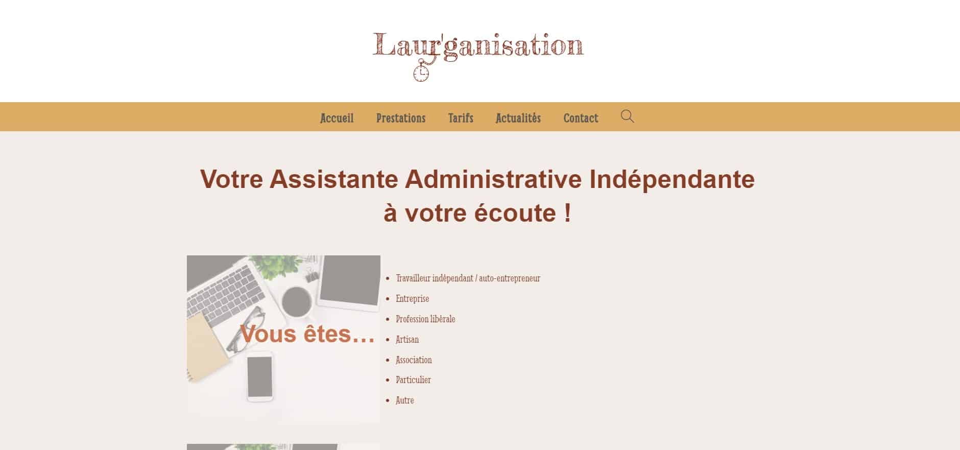 Laur'ganisation par YL Solutions Web