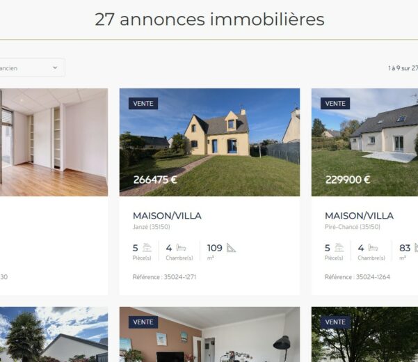 Annonces immobilières par YL Solutions Web